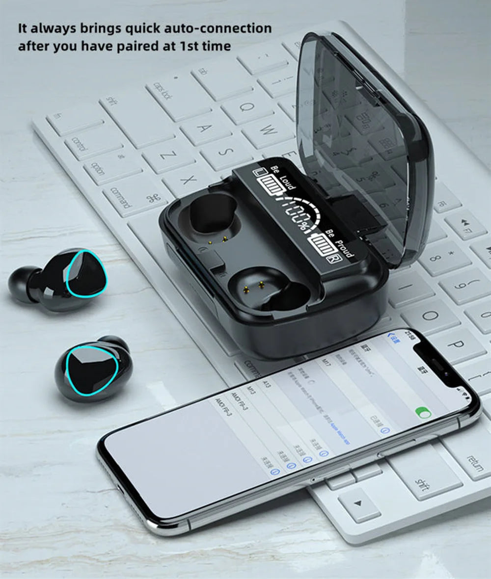 Wireless Bluetooth In-Ear Earbuds With Charging Case